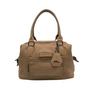 Longchamp Tan Leather Legend Doctors Satchel